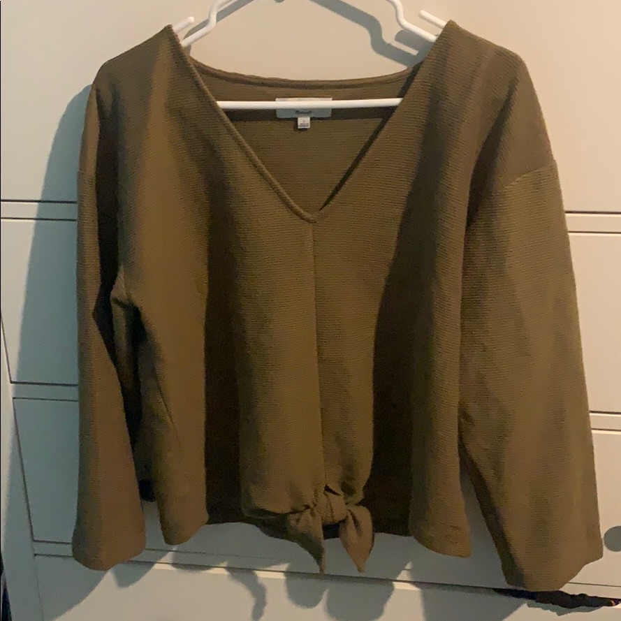 Texture & Thread Front Tie Top